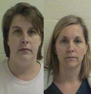 Valynne Bowers (left) and Linda Nef (right) accused of sex with a minor